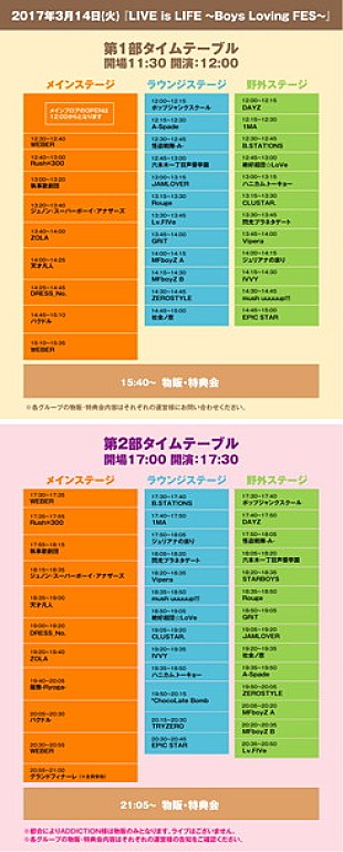 「WEBER/パクドル/…/GRiTら若手まで30組以上！ ホワイトデーに“胸キュン”日本最大級メンズイベント開催」