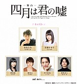 「『四月は君の嘘』の舞台化が決定！ 安西慎太郎/松永有紗が主演、ピアノ/ヴァイオリンは生演奏で」1枚目/2