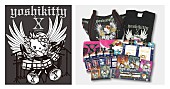 「YOSHIKI×ハローキティ「yoshikitty」X JAPANツアー公式グッズ発売」1枚目/1