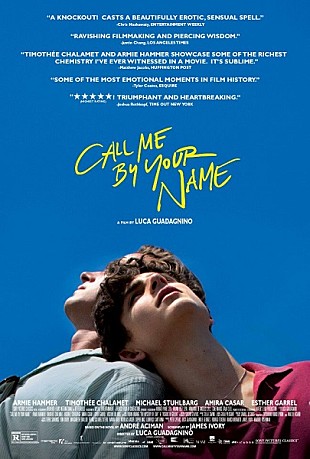 「映画『Call Me By Your Name』（原題)、GG賞主要3部門にノミネート　アカデミー賞大本命へ前進」