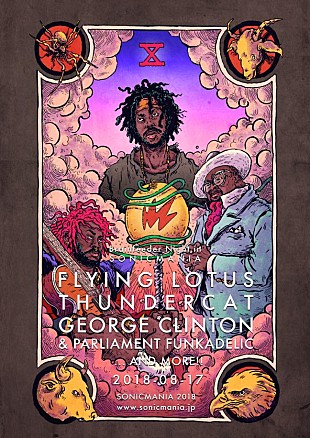 「【SONICMANIA】出演アーティスト第2弾発表、フライング・ロータス主宰レーベル＜BRAINFEEDER＞ステージが登場」