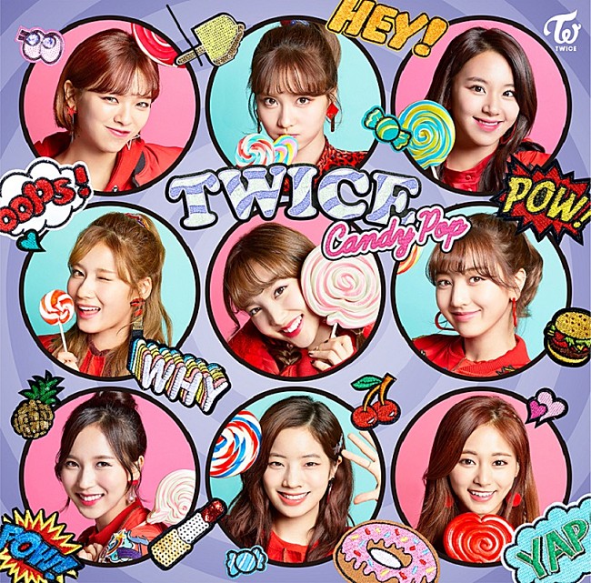 「【先ヨミ】TWICE、日本2ndシングル『Candy Pop』が20万枚目前の売上でトップ独走中」1枚目/1