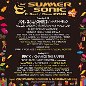 「【SUMMER SONIC 2018】出演アーティスト第4弾と日割り発表」1枚目/2
