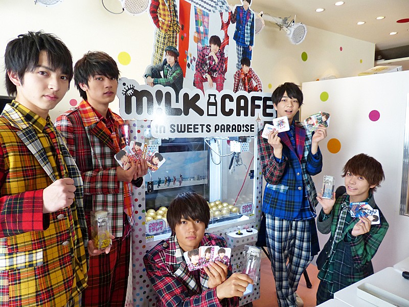 M!LK「【M!LK×SWEETS PARADISE】期間限定ｘコラボカフェオープン！スペシャルイベントにM!LKが登場」1枚目/8