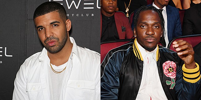 「プシャ・T、最新ディス・トラックでドレイクの隠し子騒動に触れる「その男の子を家に迎えてやれよ」」1枚目/1