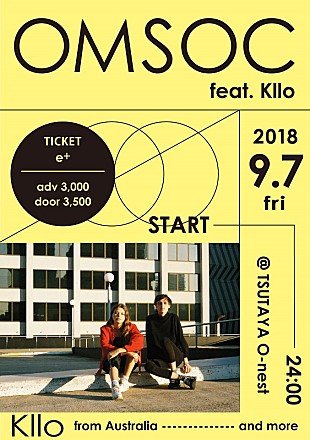 「オーストラリアの大注目男女デュオ、Klloの初来日公演が9月に開催」