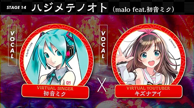 「初音ミク×キズナアイ、舞台でボカロ楽曲「ハジメテノオト」披露決定」1枚目/4