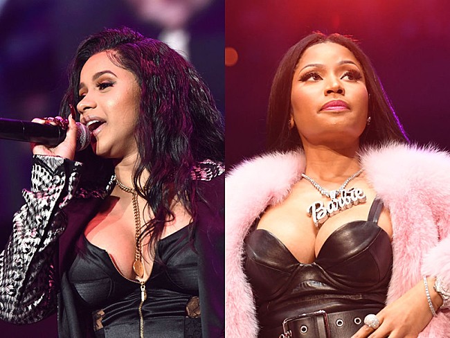 「カーディ・B、ニッキー・ミナージュ一行と乱闘　インスタに怒りの長文メッセージを投稿」1枚目/1