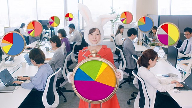 「大原櫻子、時計うさぎ“うさくらこ”姿で富士通エフサスCMに出演」1枚目/3