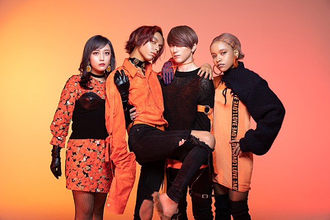 「女王蜂が新曲「火炎」ジャケットを解禁、23日から渋谷センター街でオンエア」1枚目/2