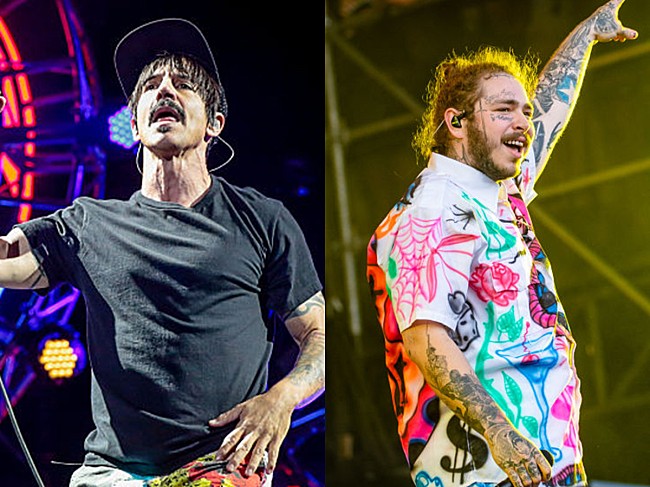 「【グラミー賞】パフォーマンス・アーティスト第2弾が発表、ポスト・マローン＆レッチリのコラボが決定」1枚目/1