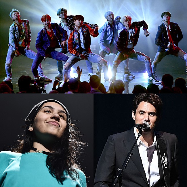 「【第61回グラミー賞】BTS/ジョン・メイヤー/アレッシア・カーラらプレゼンターが発表」1枚目/1