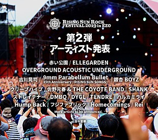 「【RSR】第2弾でエルレ、赤い公園、クリープ、銀杏、テナー、フジら18組発表」