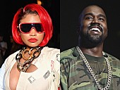 「カニエ・ウェスト、ニッキー・ミナージュとのコラボが実現　妻のTV番組で経緯が放送される」1枚目/1