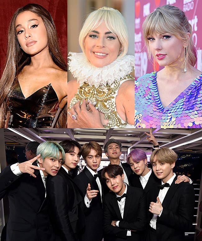 「アリアナ/ガガ/テイラー/BTSら、米誌タイム「最も影響力のある100人」に選出」1枚目/1