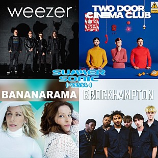 「【SUMMER SONIC EXTRA】weezer/TWO DOOR CINEMA CLUB/BANANARAMA/BROCKHAMPTONの単独公演が決定」