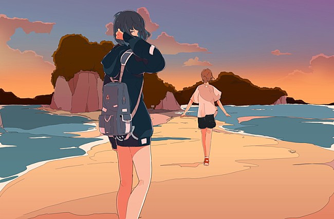 「三月のパンタシア、“8時33分、夏がまた輝く”ED曲「恋はキライだ」ティザー映像公開」1枚目/1