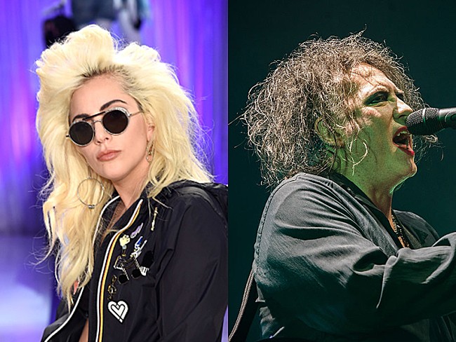 「レディー・ガガ、ザ・キュアーのライブで大盛り上がり」1枚目/1