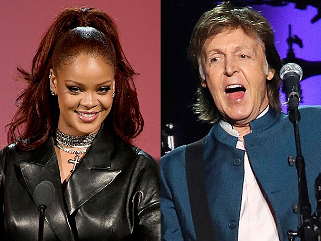 「リアーナ、ポール・マッカートニーと機内で遭遇した際の模様を投稿」1枚目/1