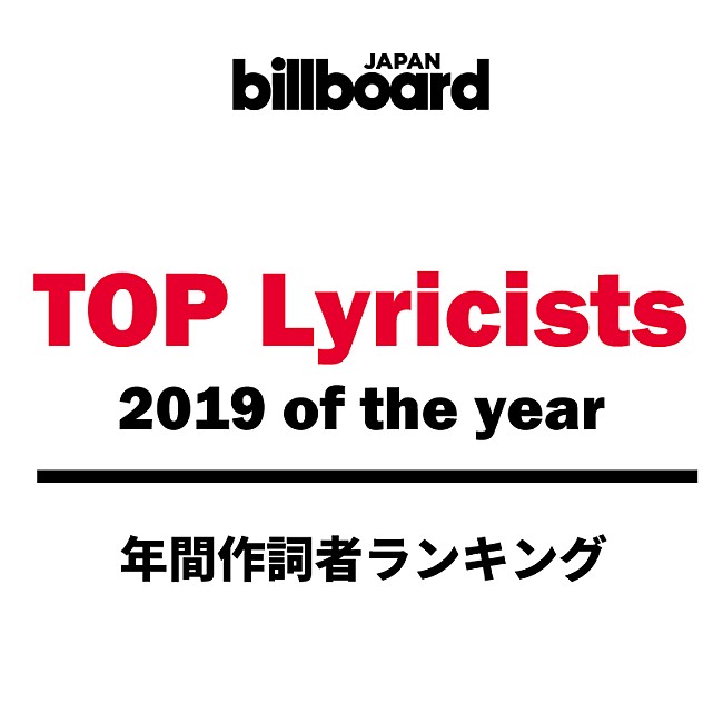 「【ビルボード 2019年間 TOP Lyricists】年間作詞者ランキングは秋元康が圧倒、米津玄師が続く」1枚目/1