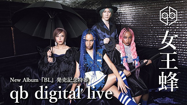 「女王蜂、新アルバム『BL』発売記念でYouTube Live配信＆MVプレミア公開へ」1枚目/5