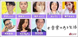 「dヒッツ「＃音楽のある生活」に滝沢カレンが登場　Mrs. GREEN APPLEとの出会いを語る」