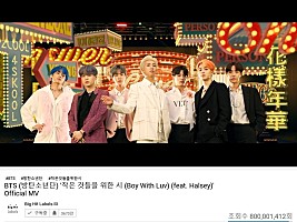 BTS、「Boy With Luv (Feat. Halsey)」MVが8億再生突破 | Daily News