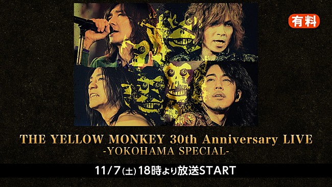 「THE YELLOW MONKEY、4ヶ月連続ニコ生配信決定」1枚目/1