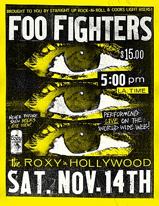 「フー・ファイターズ、オンライン・ライブを今週末配信＆新曲「シェイム・シェイム」のMV解禁」