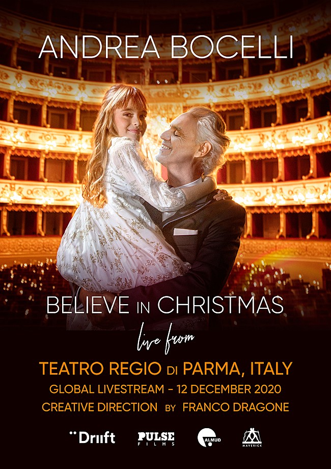 「アンドレア・ボチェッリ、最新AL『Believe～愛だけを信じて』発売を記念した配信コンサート開催決定」1枚目/2