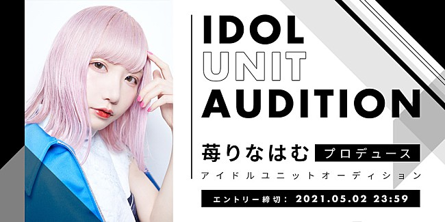 「苺りなはむ（ex.CY8ER）×パンルナリーフィ（ex.BiS/CARRY LOOSE）「日本武道館に立つという夢を叶えたい」新アイドルグループオーディション開催」1枚目/3