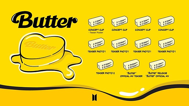 BTS「BTS、新曲「Butter」プロモーションスケジュールを公開」1枚目/1