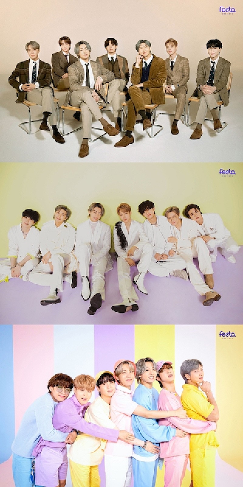 「BTS、ファンと楽しむ「FESTA」開幕＆家族写真を公開」1枚目/1