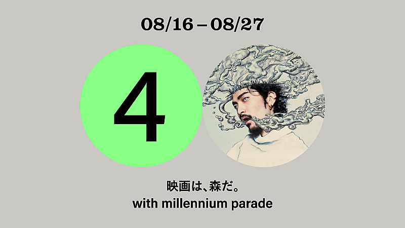 ｍｉｌｌｅｎｎｉｕｍ　ｐａｒａｄｅ「【映画は、森だ。/ with millennium parade】」2枚目/5