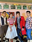 「オードリー、ぺこぱが慕うロカビリー芸人“TAIGA”出演、The Biscatsが新曲「Sweet Jukebox」MV公開」1枚目/13