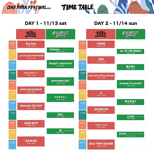 「福井【ONE PARK FESTIVAL 2021】坂本慎太郎、スチャダラパー、RHYMESTERなど豪華ラインナップで開催」1枚目/4