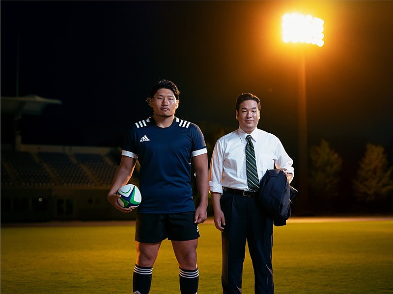 「岡崎体育＆稲垣啓太選手」3枚目/3