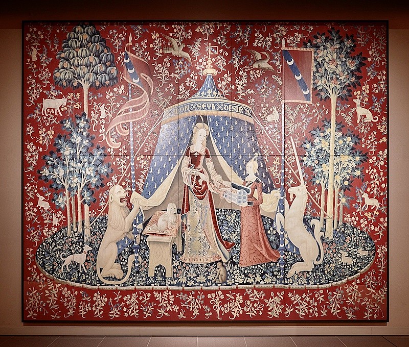 「『一角獣と貴婦人』（※画像は大塚国際美術館の展示作品を撮影したもの）」5枚目/5