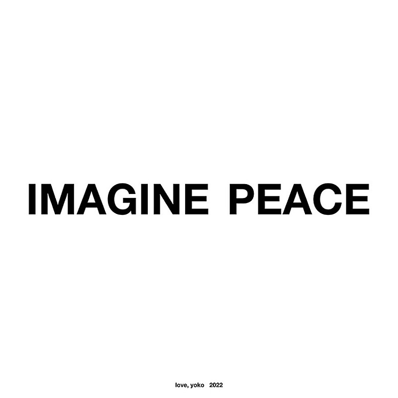「ヨーコ・オノ、平和のメッセージ「IMAGINE PEACE」の渋谷での掲示が3/31まで延長」1枚目/1