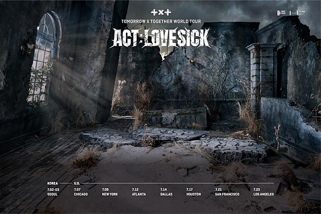「TOMORROW X TOGETHER、初ワールドツアー【ACT : LOVE SICK】開催決定」1枚目/1