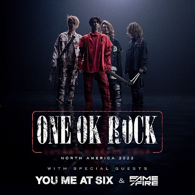 「ONE OK ROCK、約3年ぶりの北米ツアー決定」1枚目/2