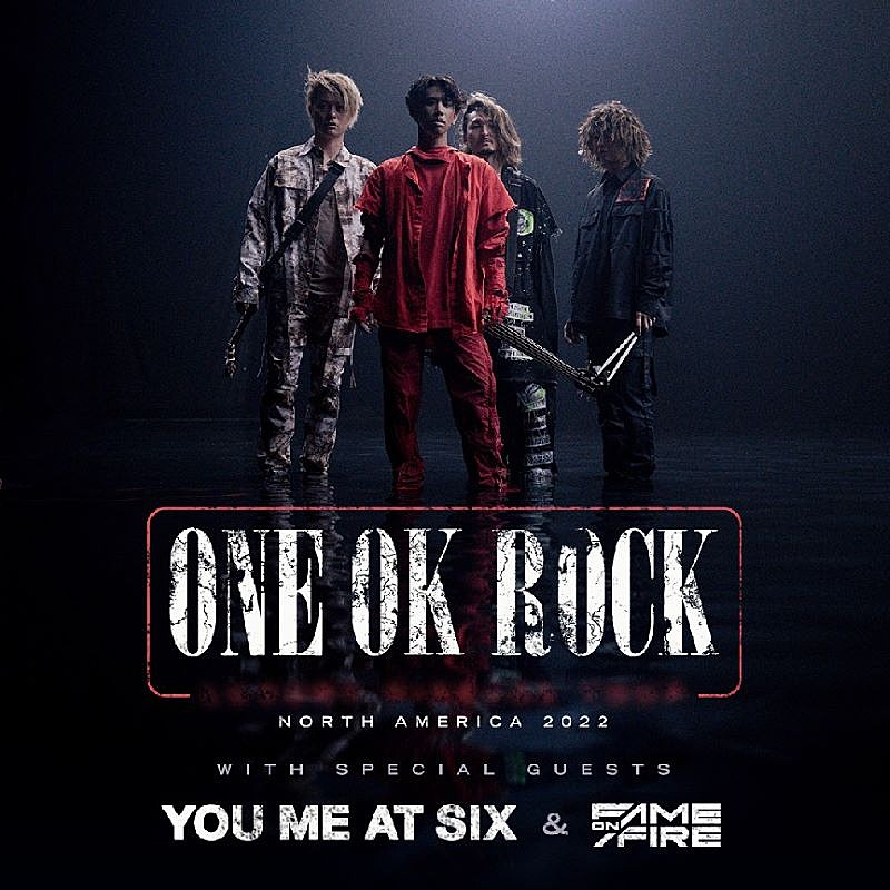 ＯＮＥ　ＯＫ　ＲＯＣＫ「ONE OK ROCK、約3年ぶりの北米ツアー決定」1枚目/2