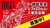 「『ONE PIECE FILM RED』一般試写会に10組20名様ご招待」1枚目/1