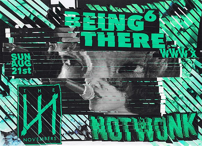 「NOT WONK自主企画【BEING THERE 6】にTHE NOVEMBERSの出演が決定」1枚目/1