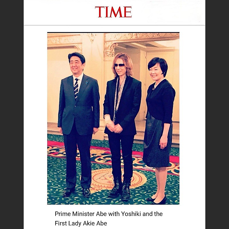 ＹＯＳＨＩＫＩ「YOSHIKI、米TIMEで安倍元首相への思いを語る　「必要なのは武器ではなく、愛です。平和な世界へ願いを込めて」」1枚目/1