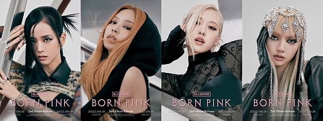 「BLACKPINKのニューアルバム『BORN PINK』日本発売日が決定、コンセプトポスター公開」1枚目/5