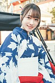 「守屋麗奈（櫻坂46）1st写真集よりアザーカット3枚公開、浅草で浴衣／お泊まりで古着T／ワンピース」1枚目/3