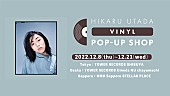 「宇多田ヒカル、初の7インチアナログ盤「First Love/初恋」リリースを記念したPOPUP企画＆DJイベント開催」1枚目/6