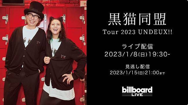 「上田ケンジと小泉今日子による“黒猫同盟”、Billboard Live公演・東京2日目の生配信が決定」1枚目/1