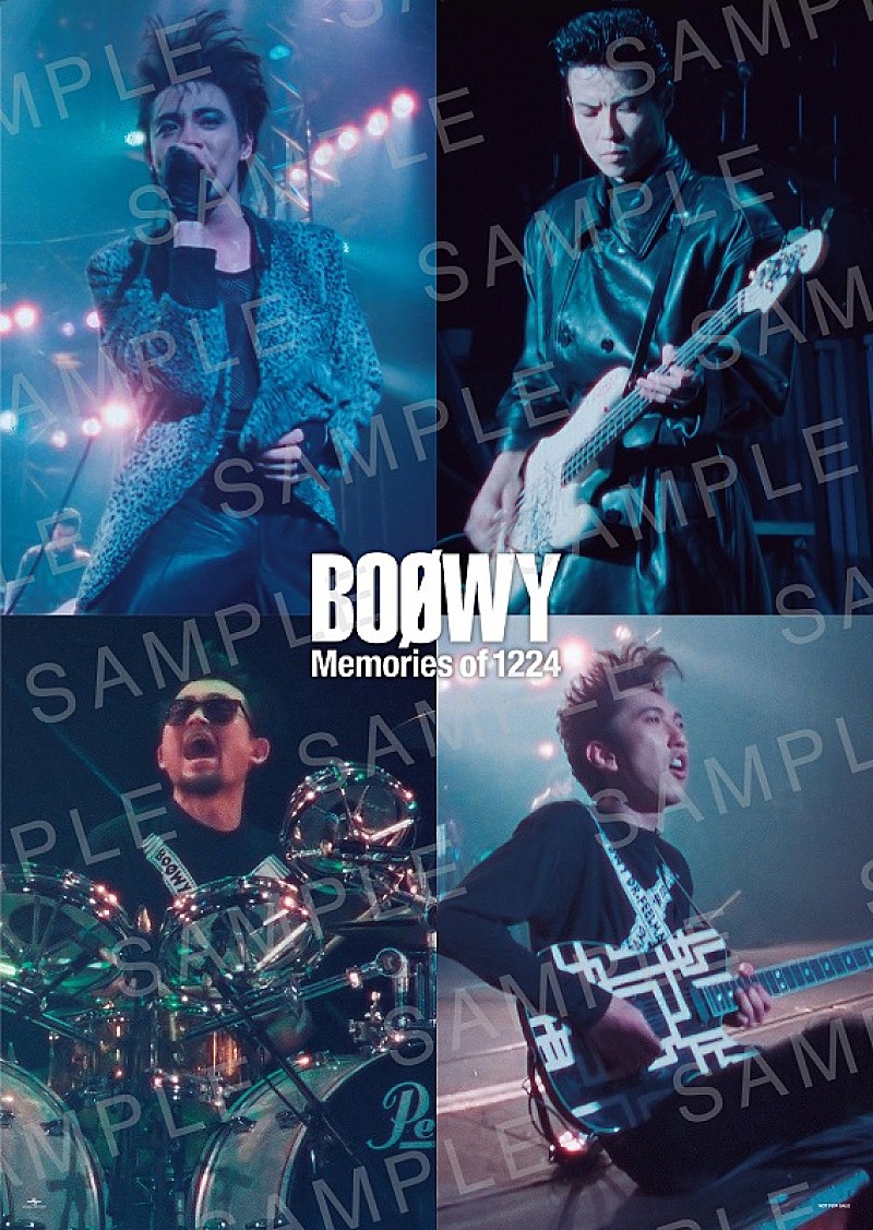 ＢＯＯＷＹ「BOOWY予約購入特典ポスター画像解禁、ライブCD BOX『Memories of 1224』12/24発売」1枚目/2